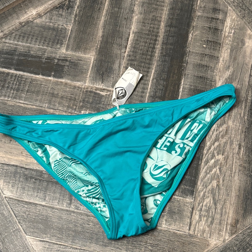 Volcom Teal Bikini Bottom